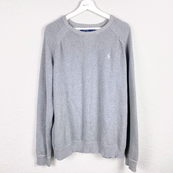 polo crew neck sweater